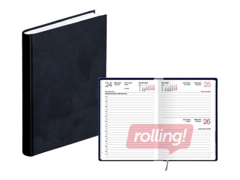 Kabatas kalendārs Mono, A6, basis, melns