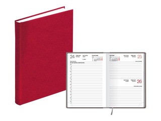 Kabatas kalendārs Mono, A6, basis, sarkans