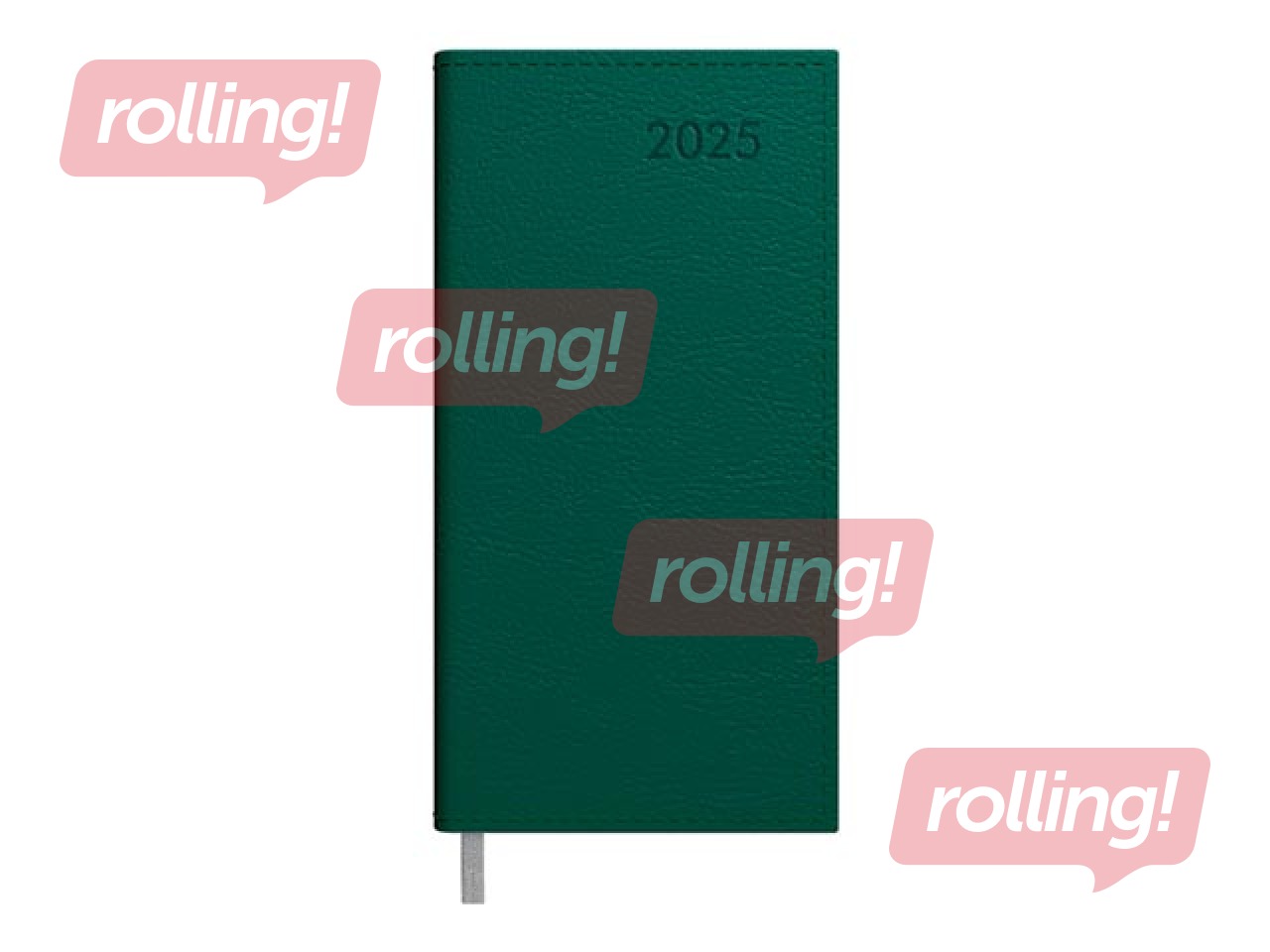 Kabatas kalendārs Midi, mākslīgā āda, tumši zaļš