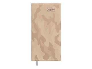 Kabatas kalendārs Midi, mākslīgā āda, metāliski bēša