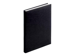 Kabatas kalendārs Mono, A6, āda, melns