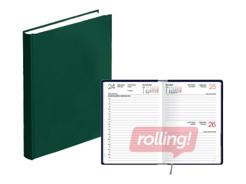 Kabatas kalendārs Mono, A6, basis, zaļš