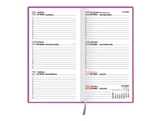 Kabatas kalendārs Pocket, balacron Flex, spilgti violets