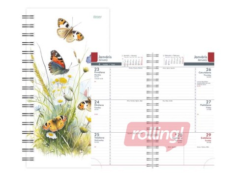 Kabatas kalendārs Midi Spiral Design, Bliss