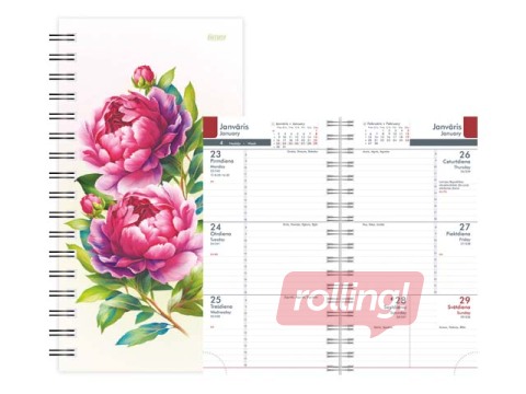 Kabatas kalendārs Midi Spiral Design, Paula