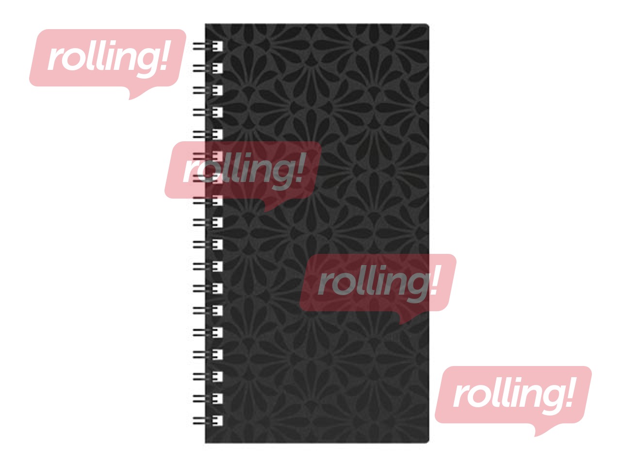 Kabatas kalendārs Midi Spiral Cardboard, black 