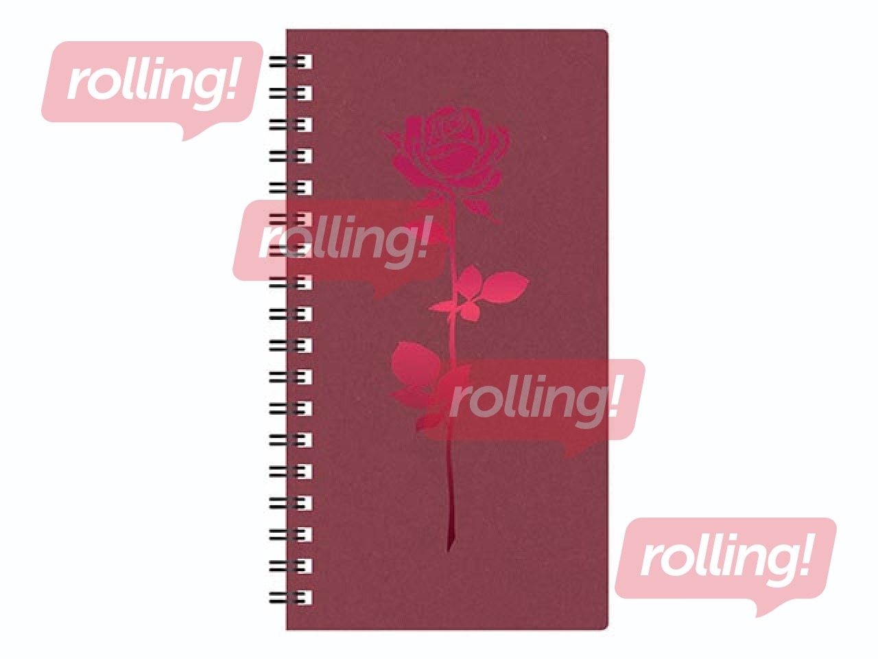 Kabatas kalendārs Midi Spiral Cardboard, red 