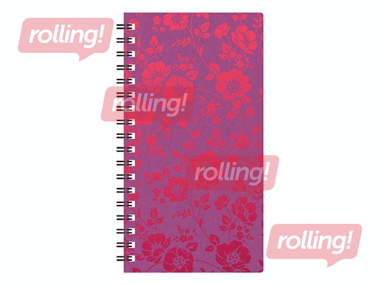 Kabatas kalendārs Midi Spiral Cardboard, pink 