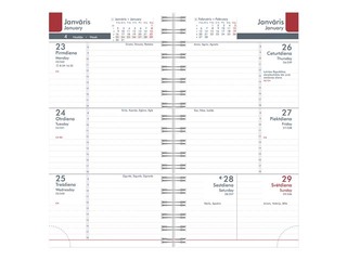 Kabatas kalendārs Midi Spiral Cardboard, dark brown 