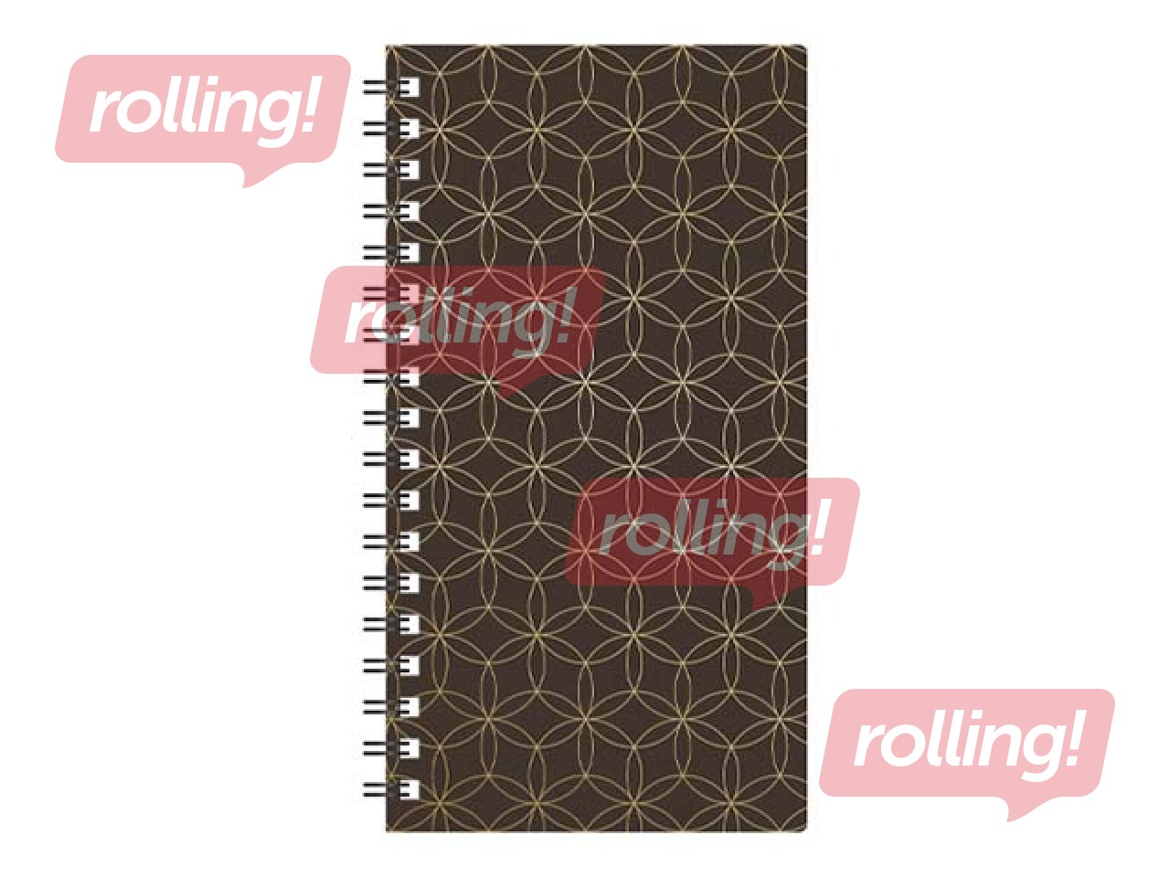 Kabatas kalendārs Midi Spiral Cardboard, dark brown 