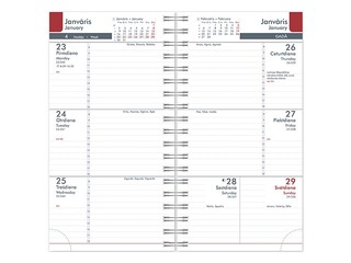 Kabatas kalendārs Midi Spiral Cardboard, green 