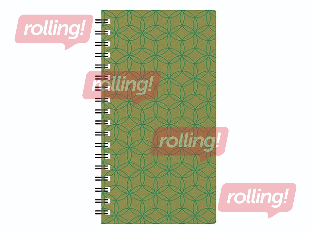 Kabatas kalendārs Midi Spiral Cardboard, green 