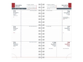 Kabatas kalendārs Midi Spiral Cardboard, black 