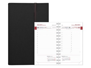 Kabatas kalendārs Midi Flex Diena, melns