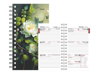 Kabatas kalendārs Mini Spiral Design, Bianca