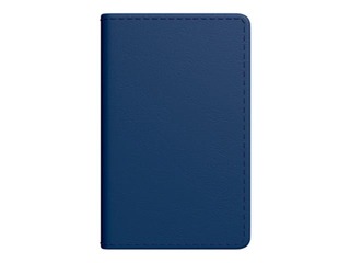 Kabatas kalendārs Mini A8, mākslīgā āda, tumši zils