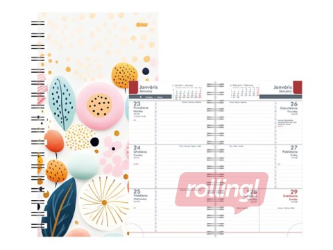 Kabatas kalendārs Midi Spiral Design, Sunny Day