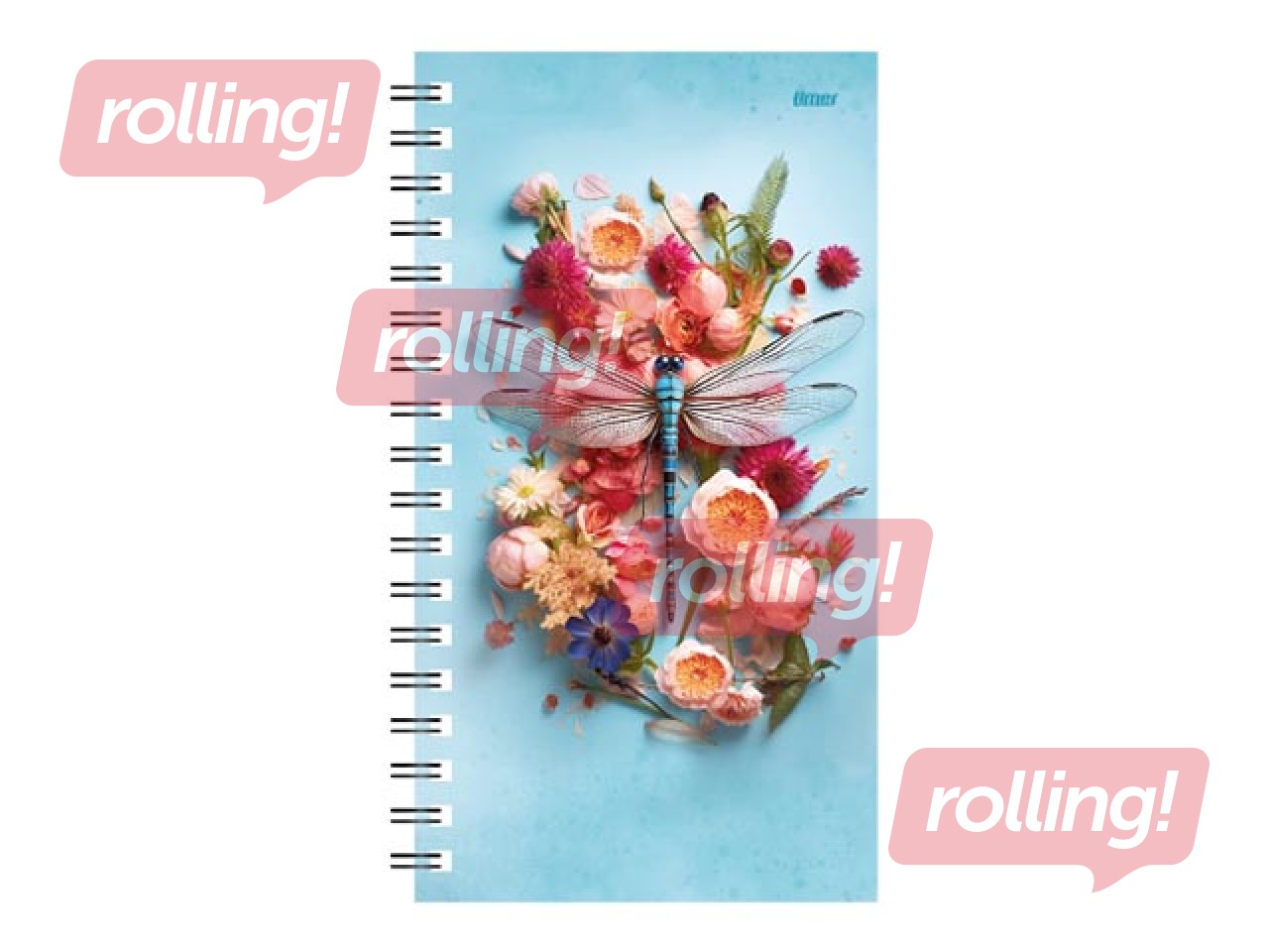 Kabatas kalendārs Midi Spiral Design, Dragonfly