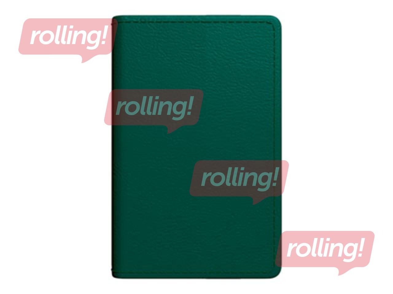 Kabatas kalendārs Mini A8, mākslīgā āda, tumši zaļš