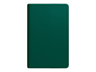 Kabatas kalendārs Mini A8, mākslīgā āda, tumši zaļš