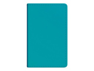 Kabatas kalendārs Mini A8, mākslīgā āda, tirkīza