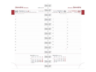 Kabatas kalendārs Midi Spiral Design, Lotus