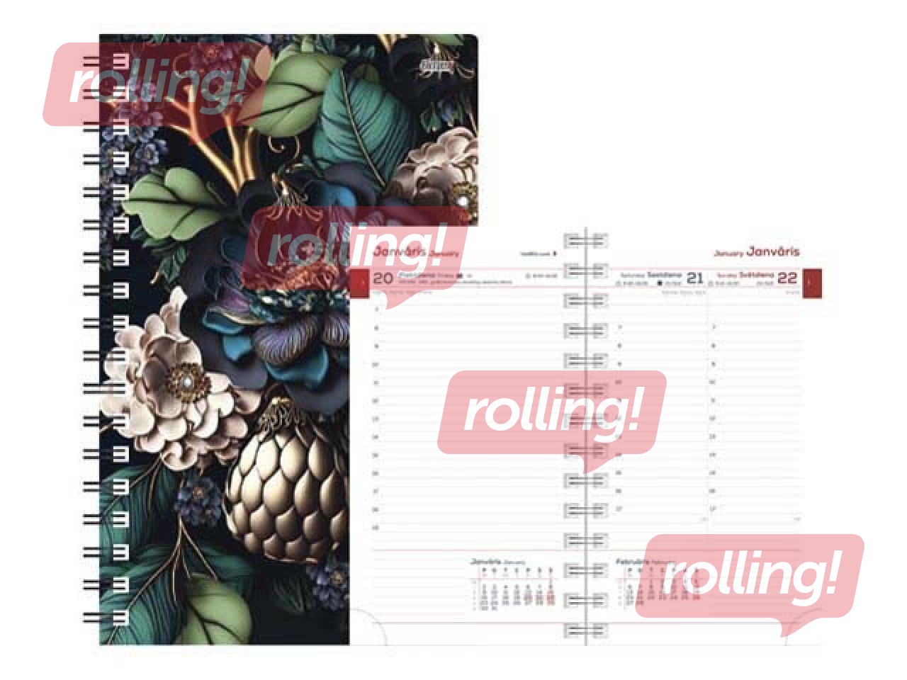 Kabatas kalendārs Midi Spiral Design, Barbara