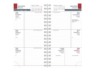 Kabatas kalendārs Midi Spiral Cardboard, light grey 