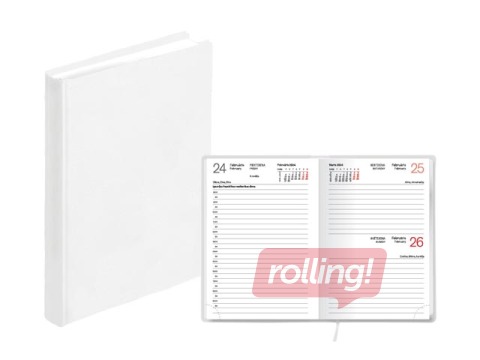 Kabatas kalendārs Mono, A6, balacron, balts