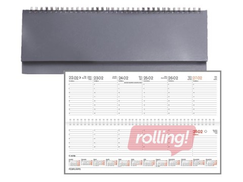 Galda kalendārs Credo, basis, pelēks