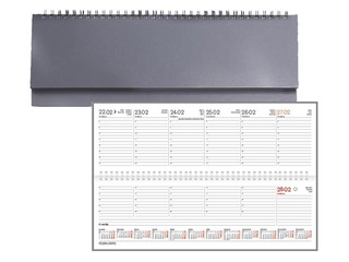 Galda kalendārs Credo, basis, pelēks