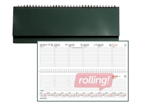 Galda kalendārs Credo, basis, zaļš