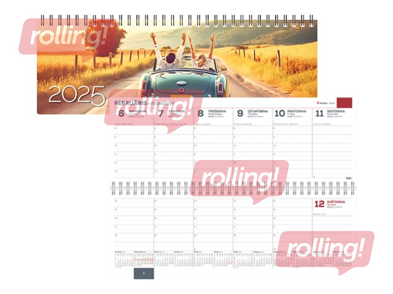 Galda kalendārs Memo Card, Holiday