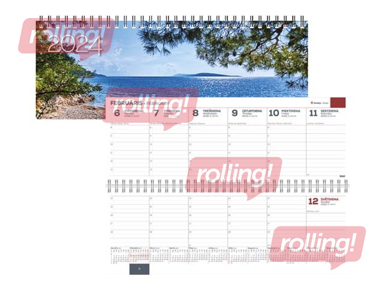 Galda kalendārs Memo Card, Nature