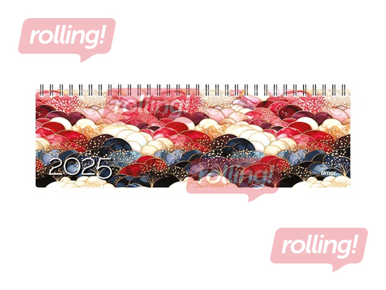 Galda kalendārs Memo Card, Golden Silk