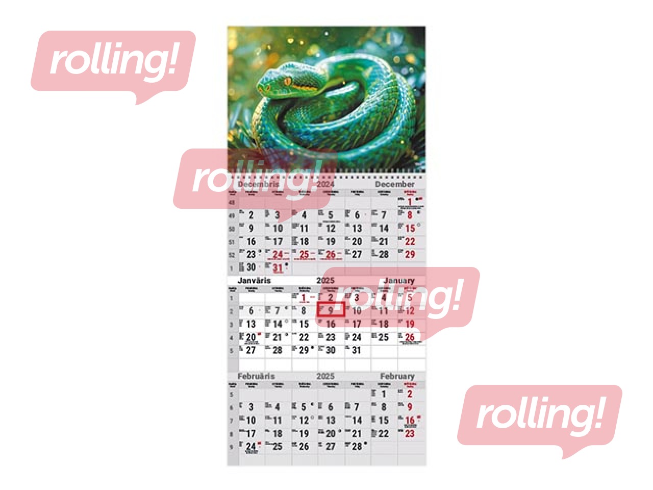 Sienas kalendārs Office, Nr.17