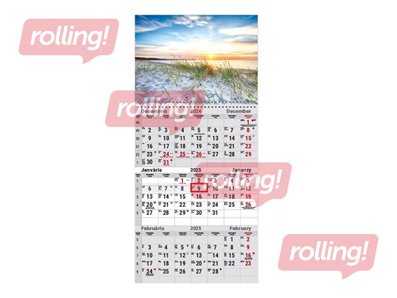 Sienas kalendārs Office, Nr.5