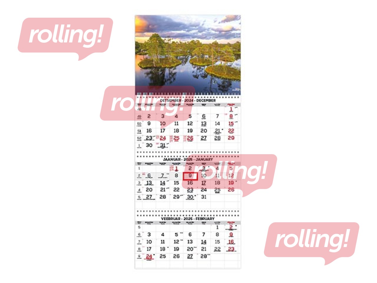 Sienas kalendārs Office Extra, Nr.3