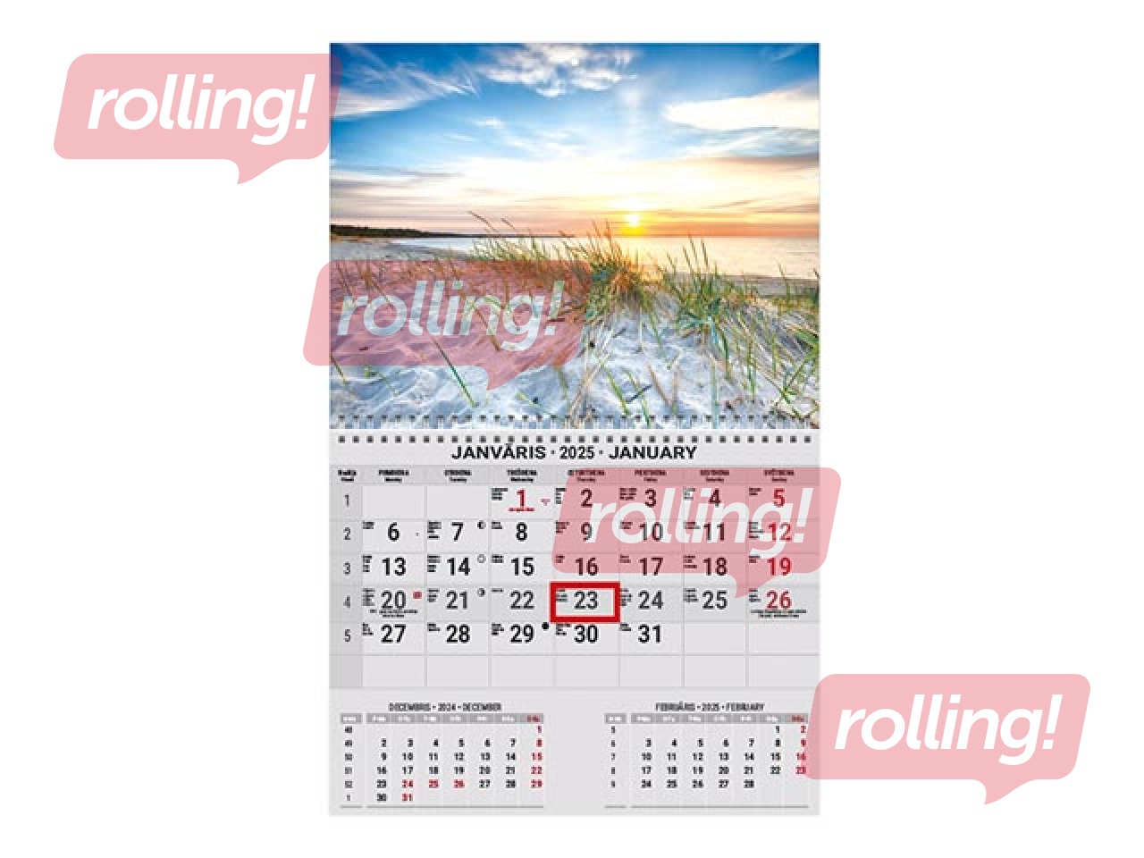 Sienas kalendārs Office Mini, Nr.5