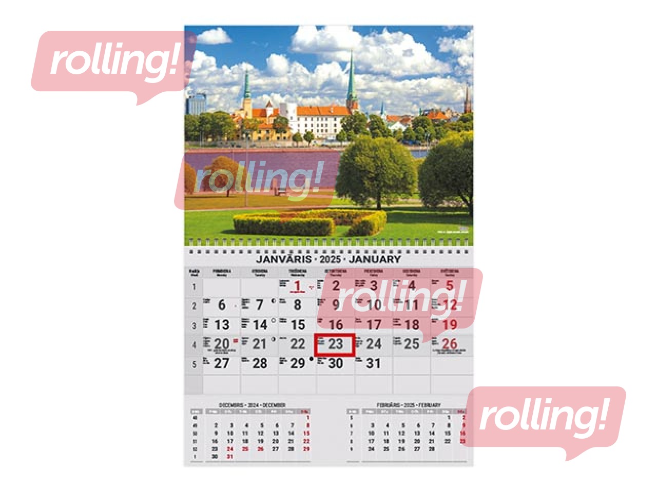 Sienas kalendārs Office Mini, Nr.6