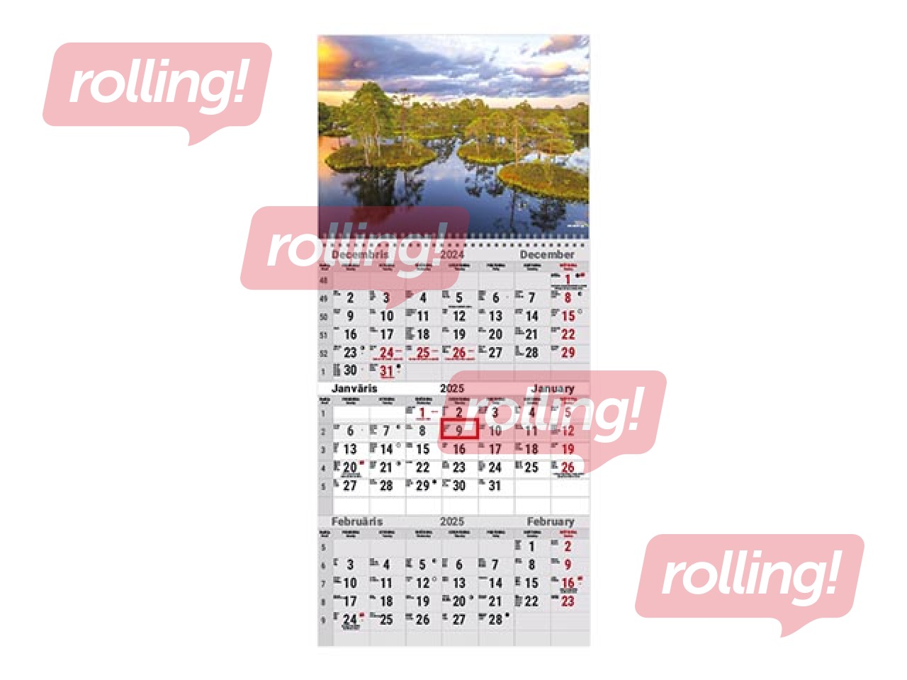 Sienas kalendārs Office, Nr.3