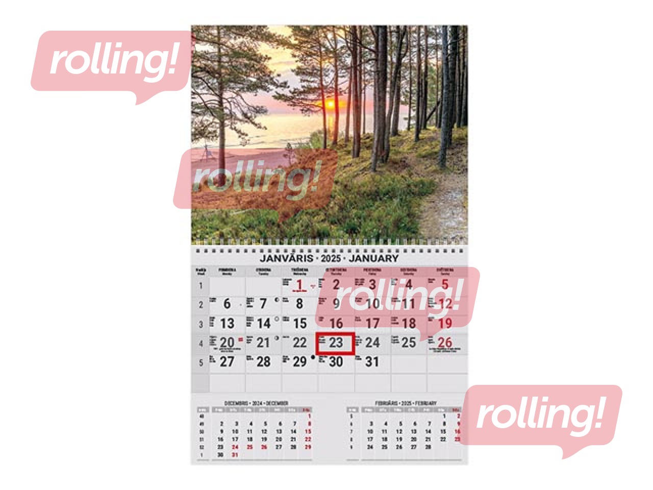 Sienas kalendārs Office Mini, Nr.8