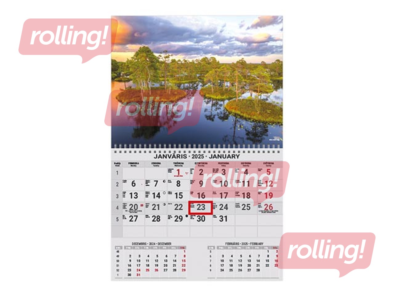 Sienas kalendārs Office Mini, Nr.3