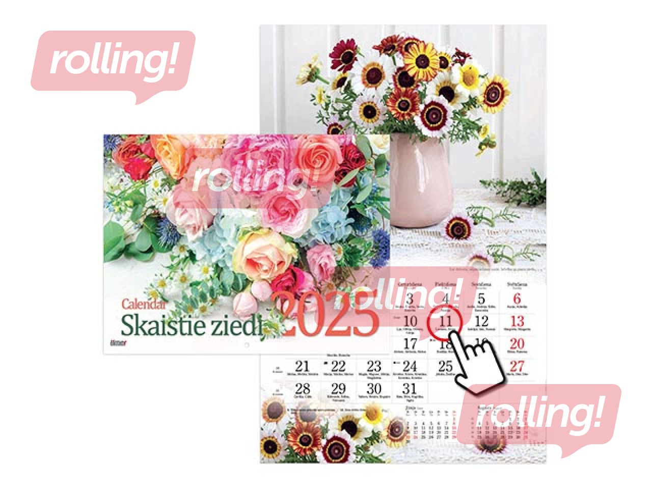 Sienas kalendārs, Skaistie ziedi