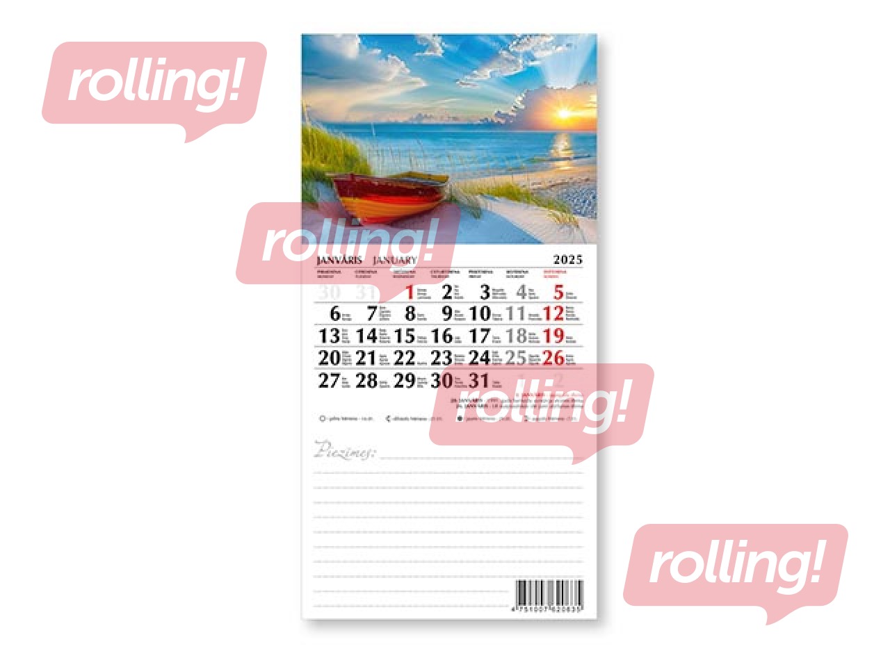 Kalendārs ar magnētu, Nr.9