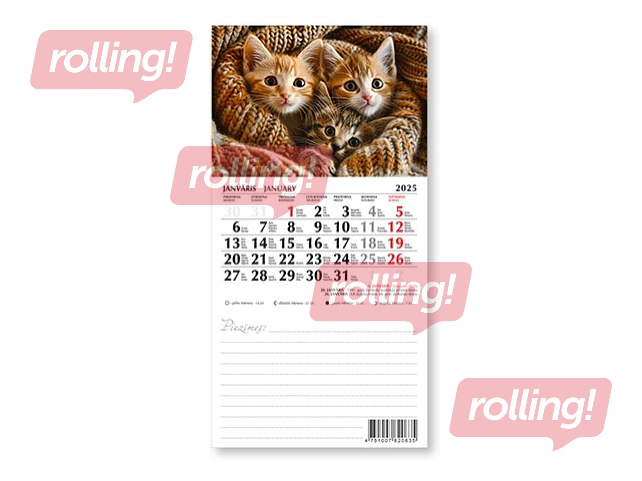 Kalendārs ar magnētu, Nr.5