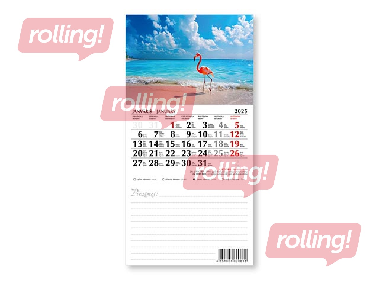 Kalendārs ar magnētu, Nr.3