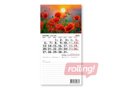 Kalendārs ar magnētu, Nr.7