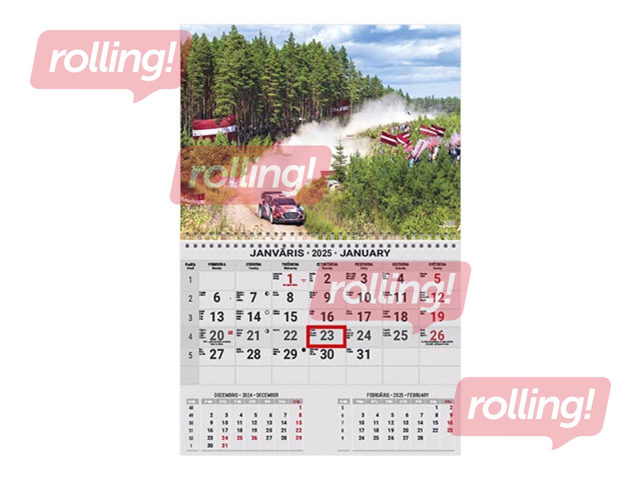 Sienas kalendārs Office Mini, Nr.19