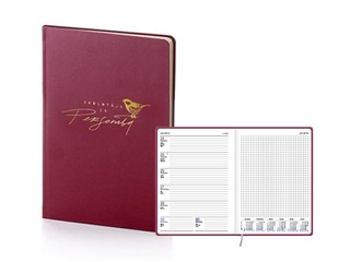 Skolotāja dienasgrāmata Ziedonis, Skolotājs ir personība, 2025/2026, bordo